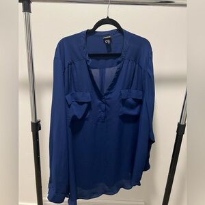Torrid Size 5 Royal Blue Blouse